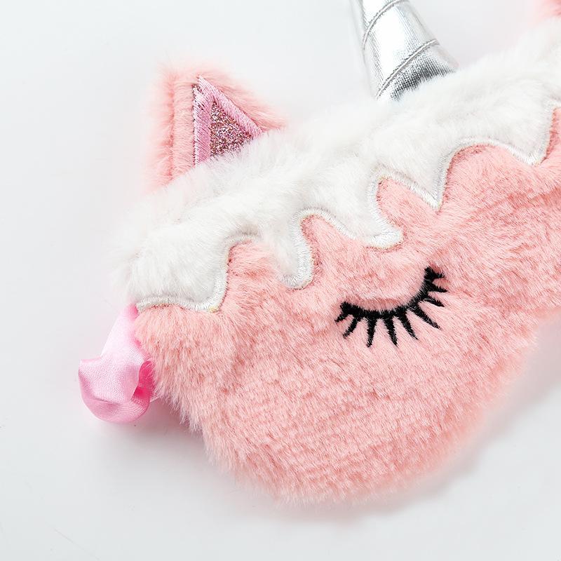 Unicorn Eye Patch Colorful Plush Eyeshade