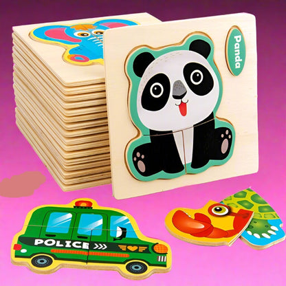 Children's Cartoon Animal Three-dimensional Puzzle Toy