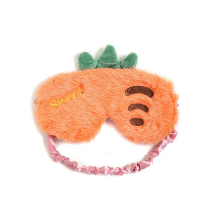 Fruit Style Plush Eye Patch Breathable Sleep Eyeshade