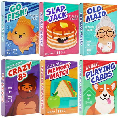 LotFancy Card Games for Kids 6 Decks