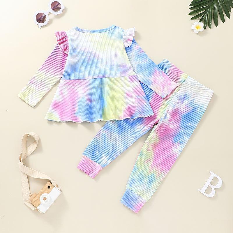 Children's Suit Long Sleeve Tee Pants Two-Piece Set