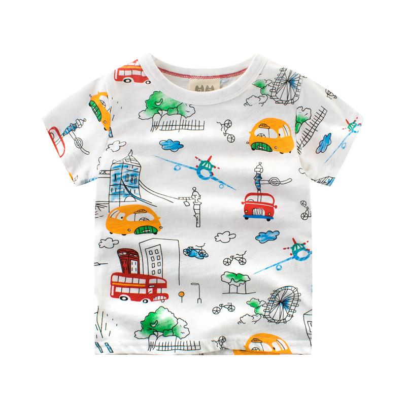 Boys' short sleeve cotton children's T-shirt
