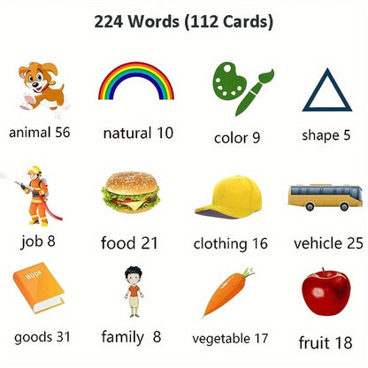 Spanish Talking Flash Cards, 224 Sight Words Bilingual English Spanish Flash Cards For Kids, Spanish Learning Toy For Kids, Spanish Toy For Preschoolers