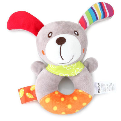 Baby Puppy Ring Bell Round Hand Plush Toy