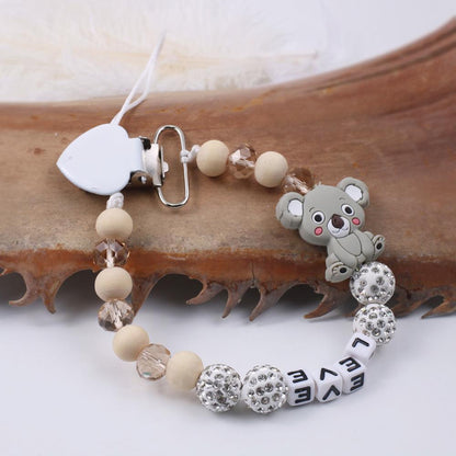 Baby Koala Pacifier Clip Teether Anti-drop Chain