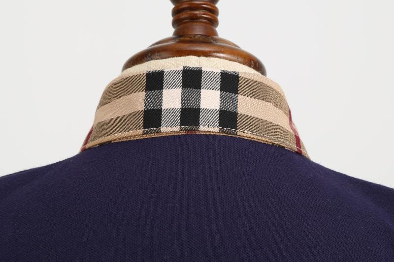 Children's Lapel Plaid Contrast Long Sleeve Cotton Dress