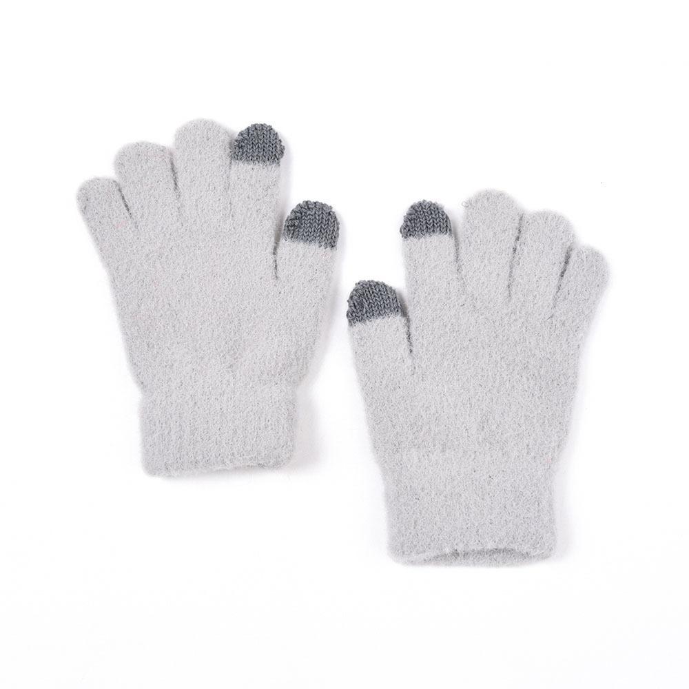 Warm Children's Knitted Gloves Touch Screen Plush Gloves