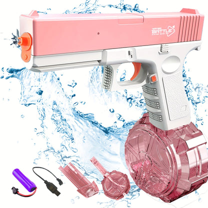 M1911 Glock Electric Water Gun - High-Quality Rechargeable Kids Toy with Large Water Capacity for Summer Games and Fun