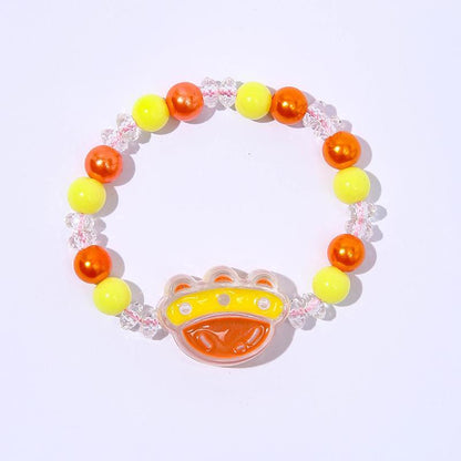 Children's Color Crystal Bracelet Transparent Handmade Beads