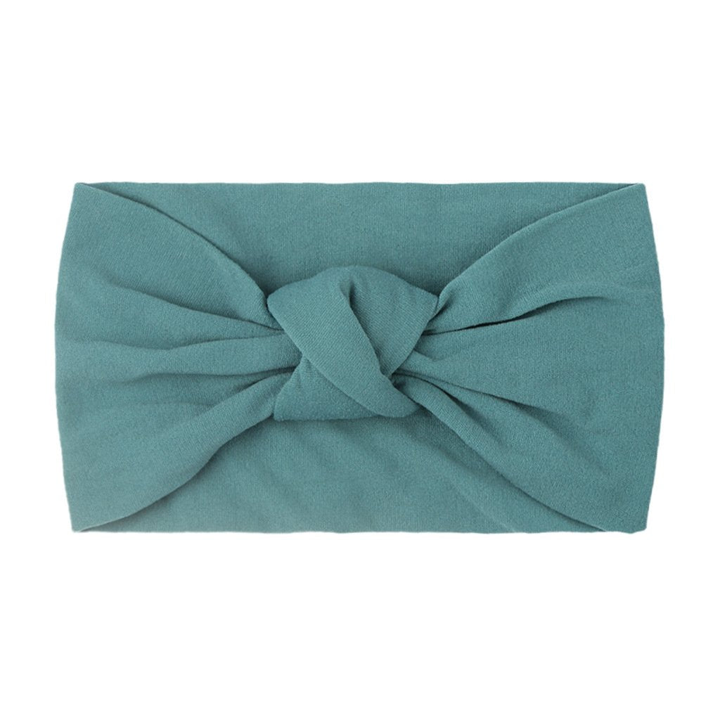 Children's Headwear Baby Solid Nylon Brimmed Hair Band Baby