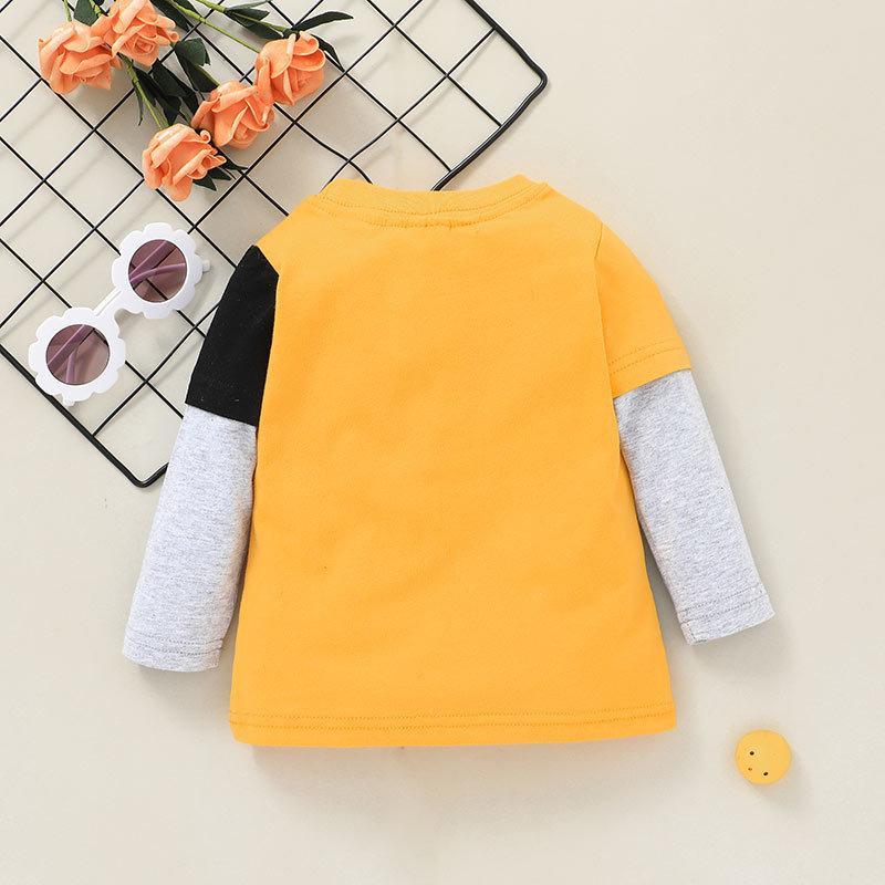 Children's Cartoon Crewneck Long Sleeve Tee