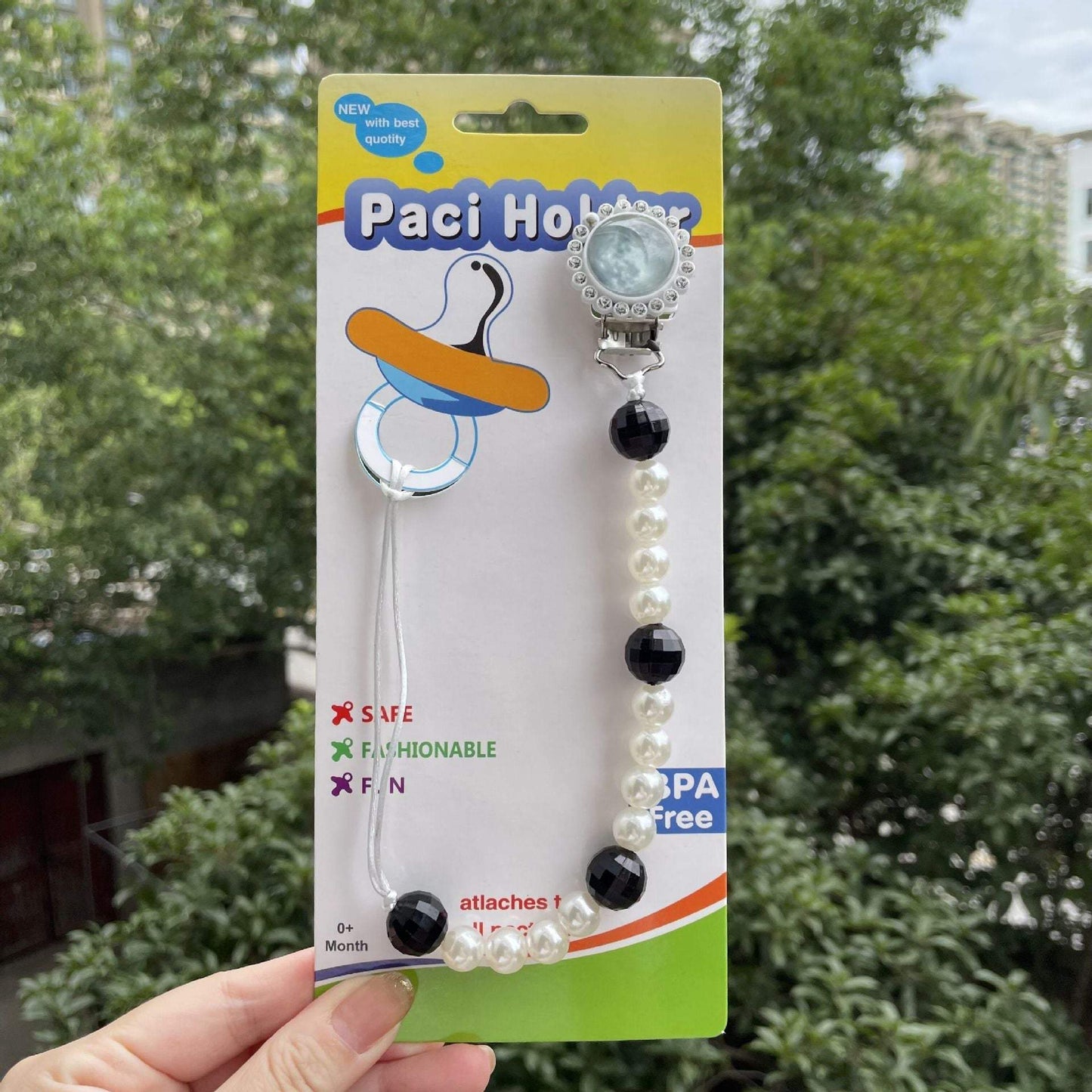 Luminous Nipple Clip Hand-woven Beads Anti-falling Chain