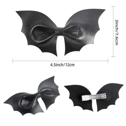Black Bat Bow Children's Hairpin Halloween Funny Dress Up