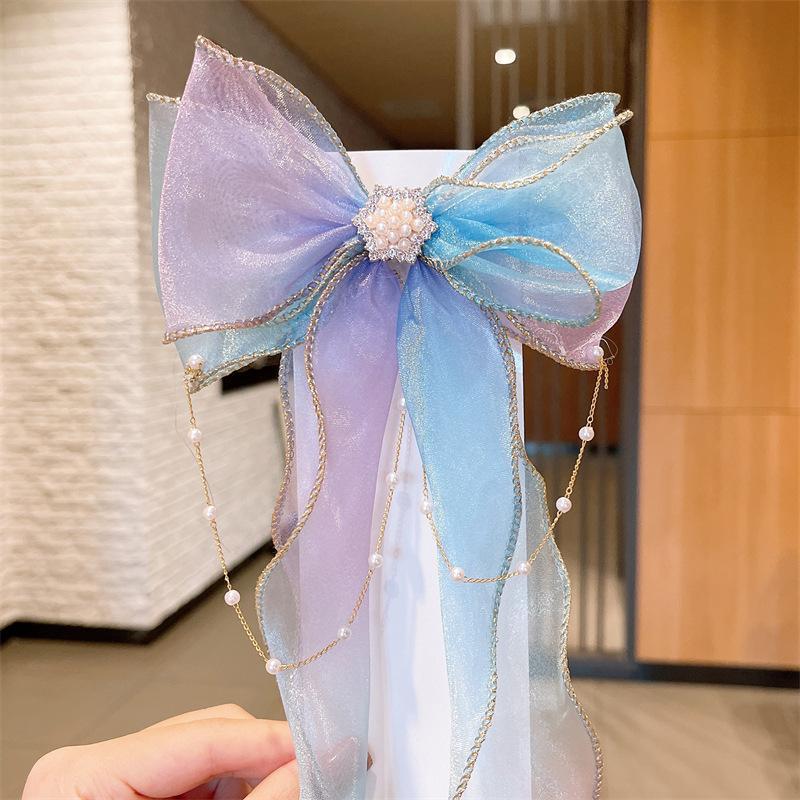 Children's Bow Ribbon Hairpin Little Girl Hair Accessories