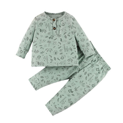 Children's Long Sleeve Crewneck Pullover Pants Set