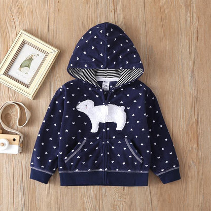 Children's Long Sleeve Zip Hooded Jacket