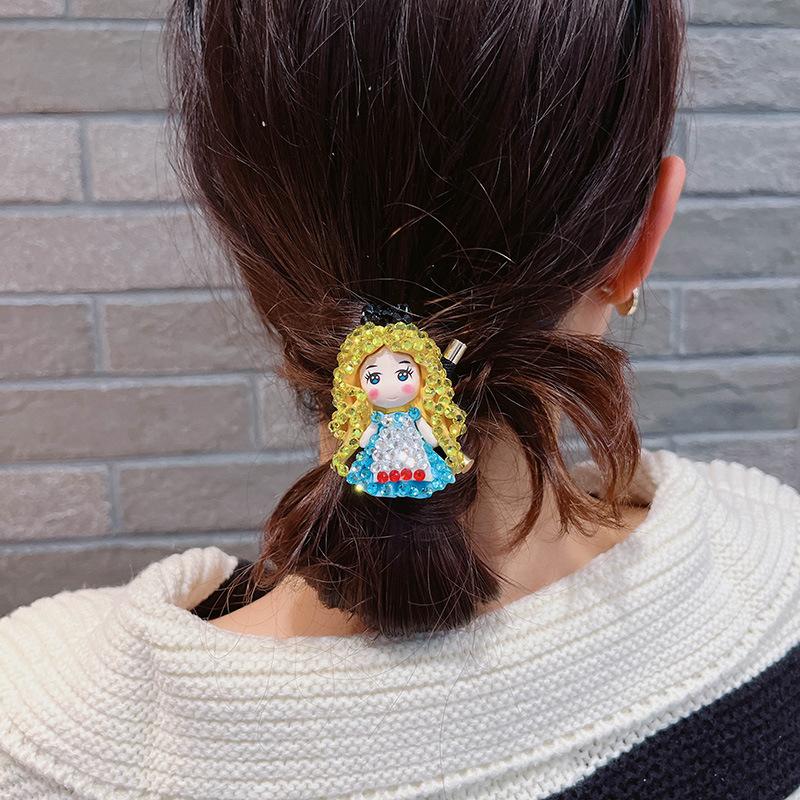 Children's Cute Cartoon Hair Circle Bangle Hair Rope