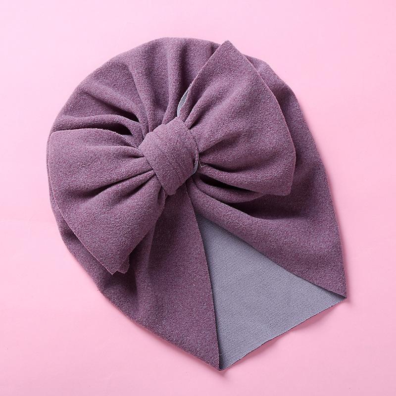 Children's Double Bow Cashmere Hat