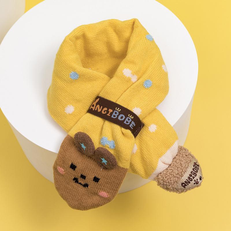 Cartoon Children's Warm Knit Hat Scarf