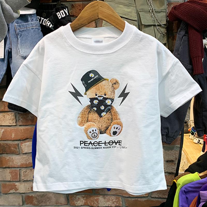 Children's bear short sleeve T-shirt