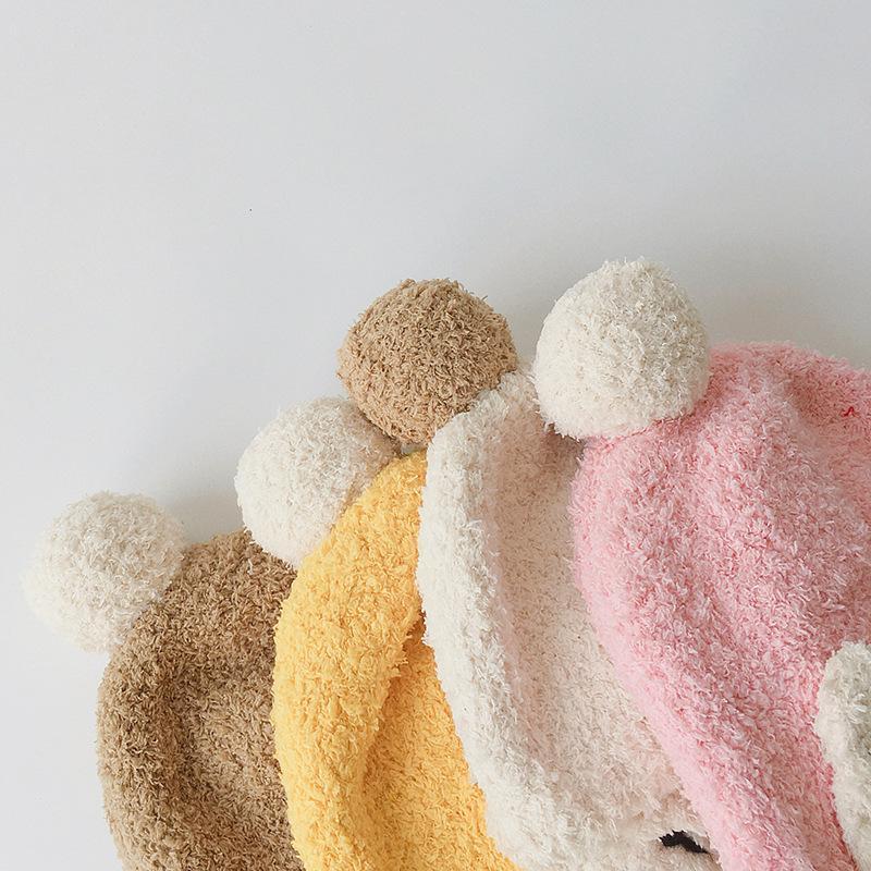 Baby's Hand-Knitted Ear Hood Hood