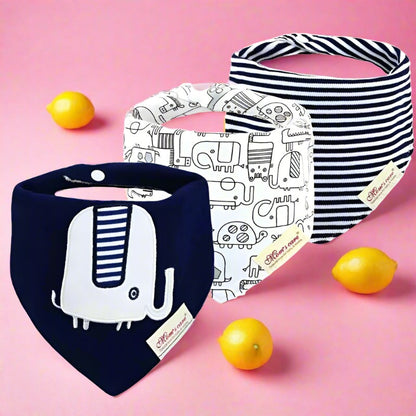 3pcs/set Baby Triangle Bib Saliva towel