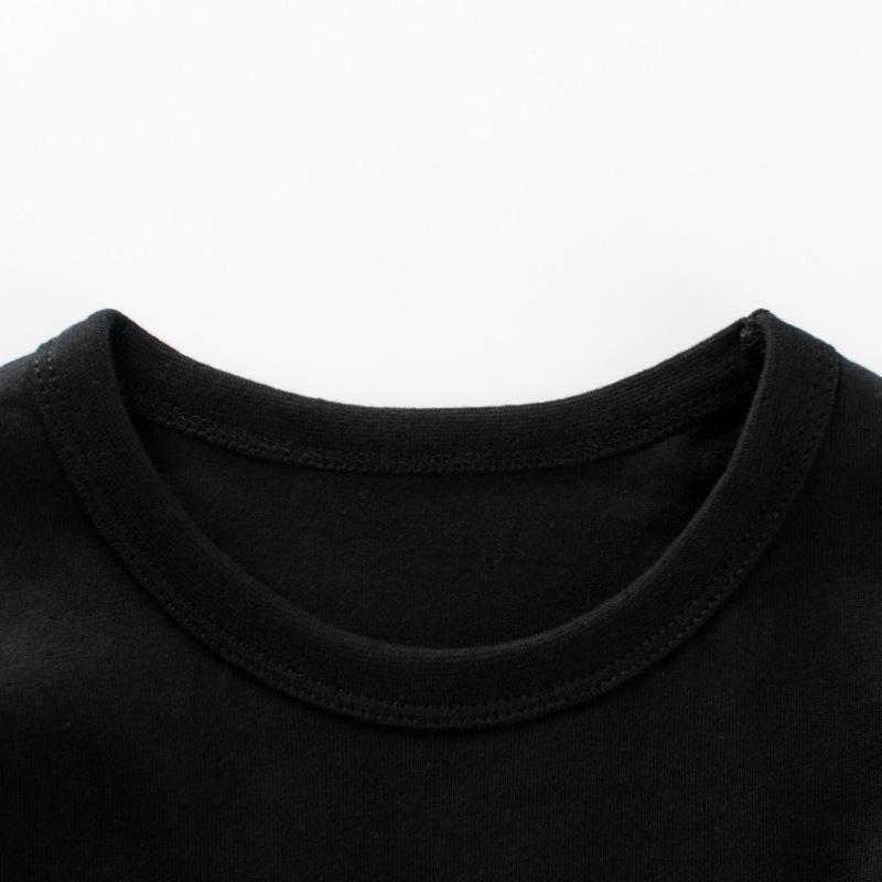 Children's Long Sleeve T-shirt Fake Two-Piece Crewneck Top