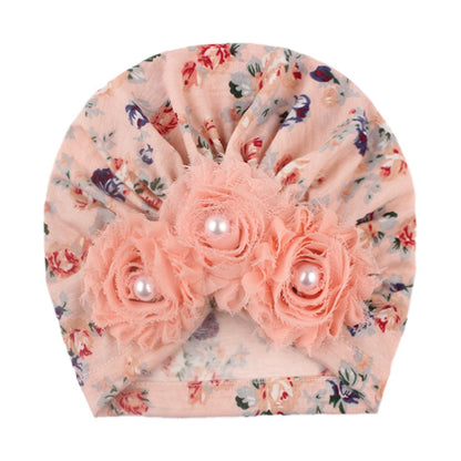 Baby Soft Printed Children's Hat Sunflower  Pullover Hat