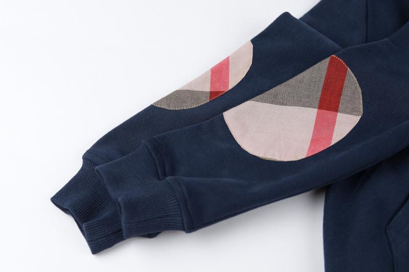 Children's Cotton Hooded Casual Cardigan Sweatshirt