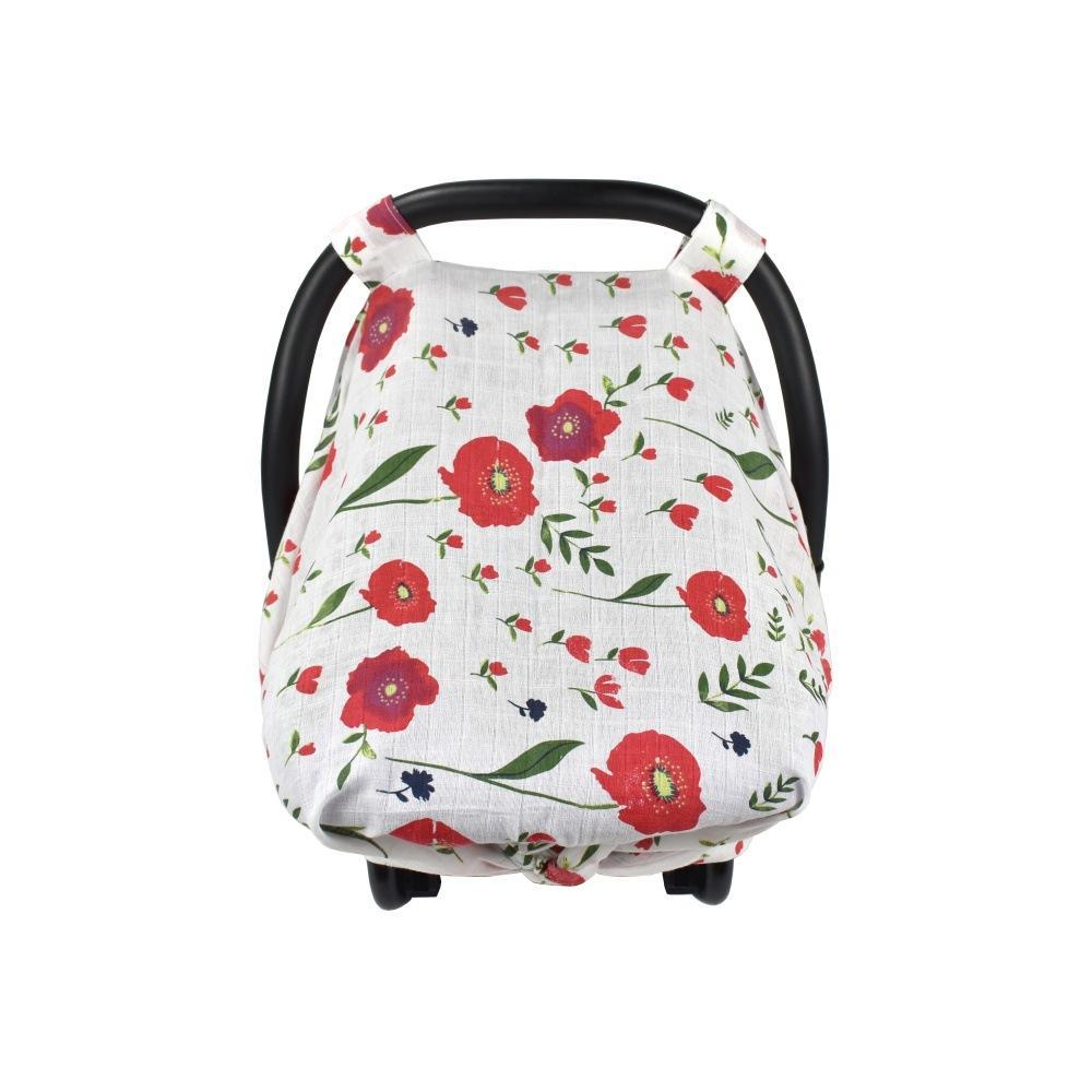 Soft Muslin Cotton Car Seat Canopy,Gauze Car Seat Cover