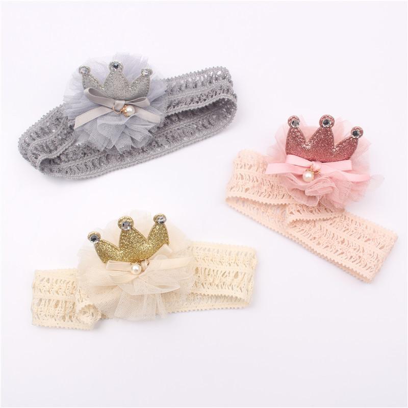 Baby's Crown Flower Headdress Headband