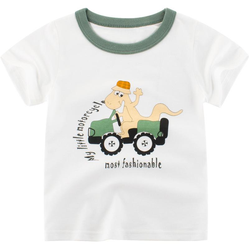 Children's Cotton Short Sleeve T-Shirt cartoon car