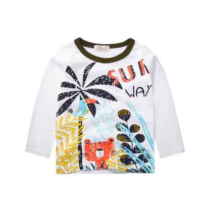 Children's cotton top T-shirt autumn clothes