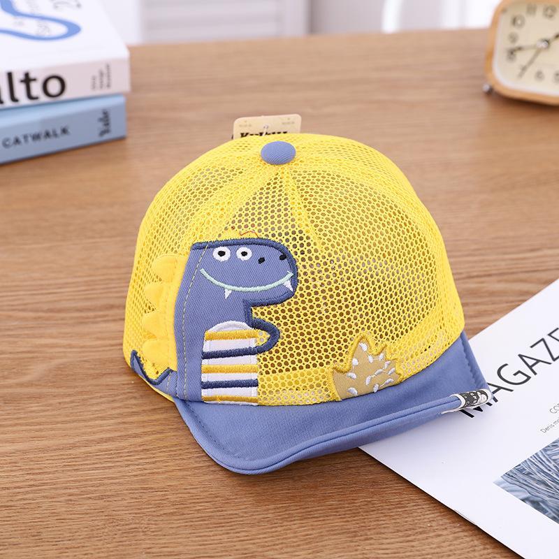 Children's Outdoor Cute Dinosaur Print Mesh Cap
