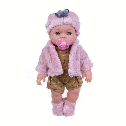 12-inch Lifelike Silicone To Comfort Simulated Reborn Baby Doll