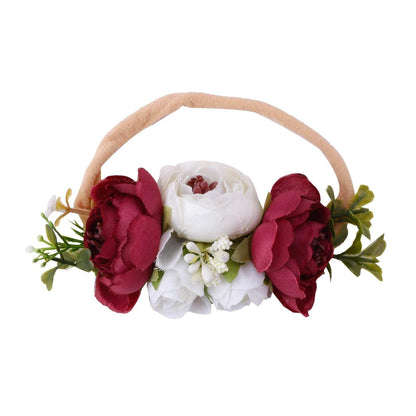 Baby Headband Super Elastic Nylon Flower Hair Band