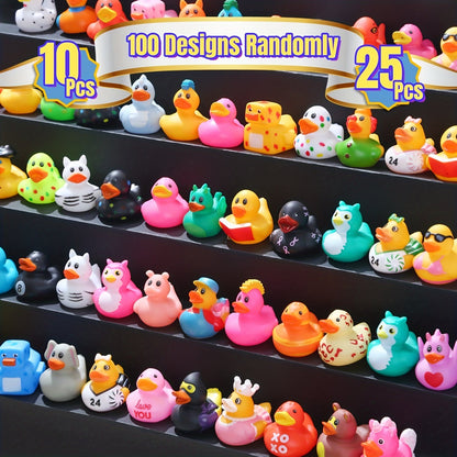 Assorted Rubber Ducks Toy Duckies For Kids And Toddlers