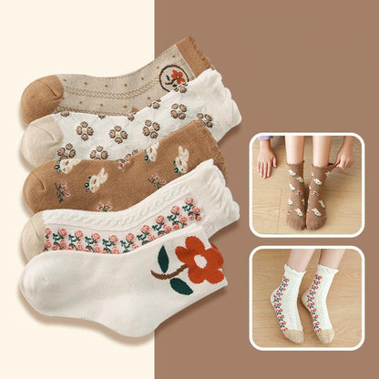 Children's Three-dimensional Flower Cotton Socks