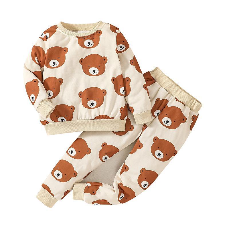 Children's Long Sleeve Jacket Pants Two-Piece Set