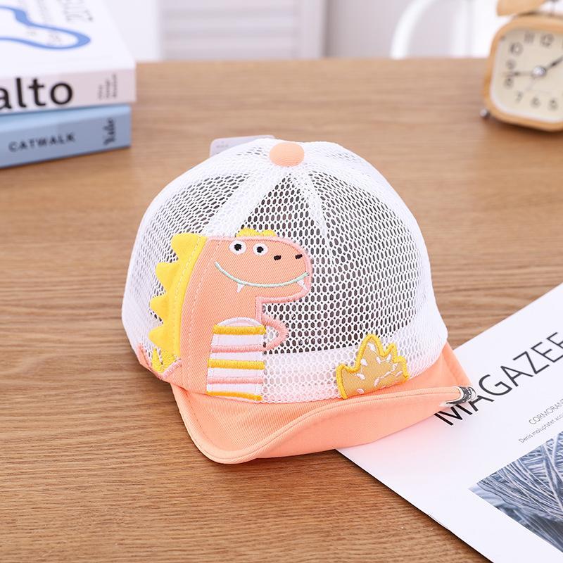 Children's Outdoor Cute Dinosaur Print Mesh Cap