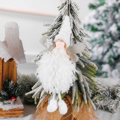 Christmas Tree Decoration Pendant Cute Feather Angel Ornaments
