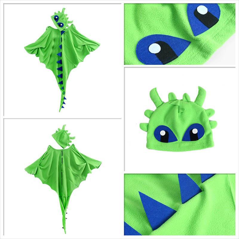 Dinosaur Cape Hat Mask Children Dress Up Halloween Cosplay