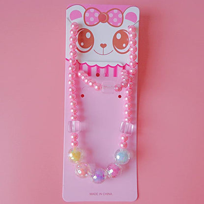 Children's Necklace Bracelet Set Versatile Accessory for Girls