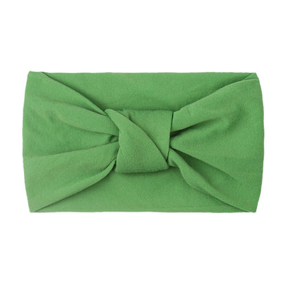 Children's Headwear Baby Solid Nylon Brimmed Hair Band Baby
