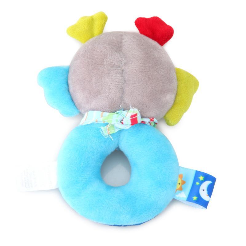 Baby Puppy Ring Bell Round Hand Plush Toy