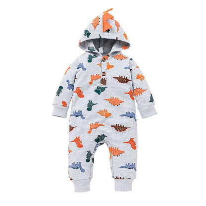 Baby Cartoon Hooded Jumpsuit
