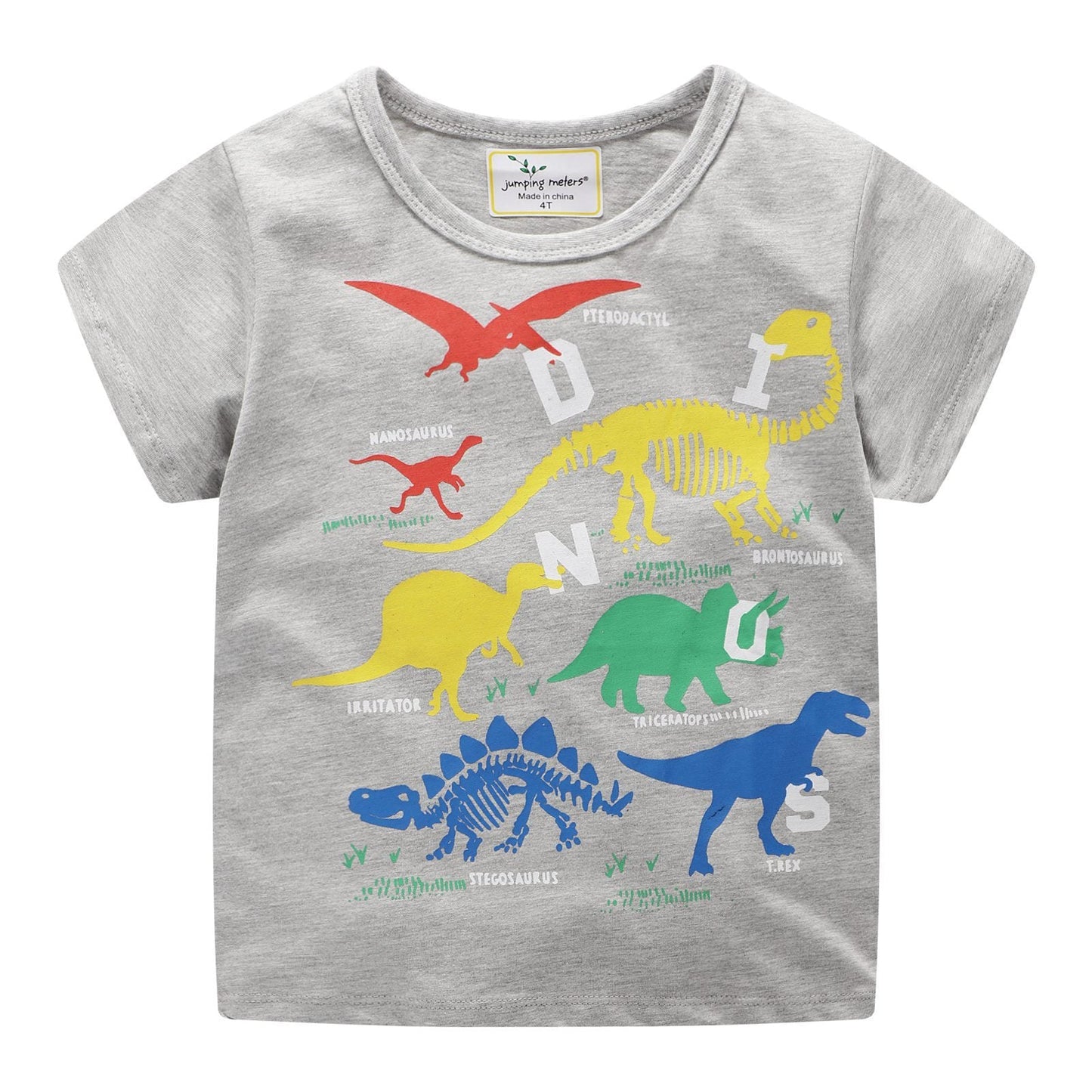 Short sleeve dinosaur print