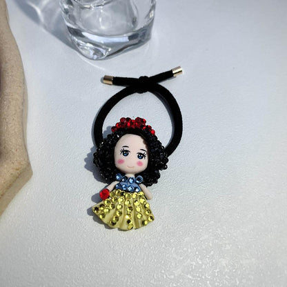 Children's Cute Cartoon Hair Circle Bangle Hair Rope