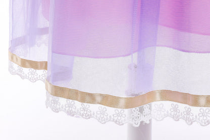 Snow white snow and ice long hair Princess Dress