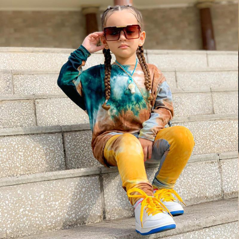 Girls Autumn New Casual Loose Bat Sleeve Long Sleeve Suit